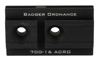 Badger Ordnance, C1 12 O'Clock Top Optical Platform, Fits Aimpoint Acro, For Use with C1 Arc, Anodized Finish, Black