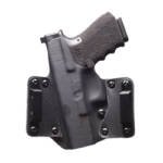 BlackPoint Tactical, Leather Wing OWB Holster, Fits Sig P365, Right Hand, Black Kydex & Leather, with 1.75" Belt Loops, 15 Degree Cant