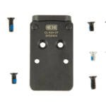 C&H Precision, V2, Optic Mounting Plate, Fits Glock MOS, Trijicon RMR/SRO/RCR, Holosun 407C/507C/507Comp/508T & C&H EDC-XL/Comp, Anodized Finish, Black