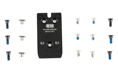 C&H Precision, XD OSP, Optic Mounting Plate, Fits Springfield Armory XDM to Holosun 407K/507K, Anodized Finish, Black