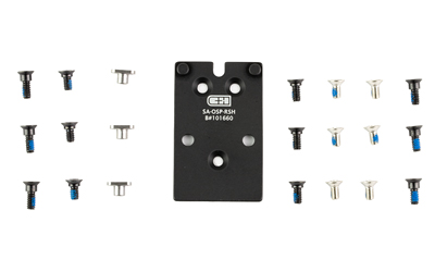 C&H Precision, XD OSP, Optic Mounting Plate, Fits Springfield Armory XDM to RMR/407C/507C, Anodized Finish, Black