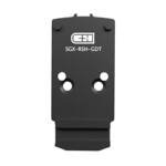 C&H Precision, Optic Mounting Plate, Glock Dovetail, Fits Optic Ready Sig Sauer P320 Legion, Trijicon RMR/SRO, Holosun 407C/507C/507Comp/508T & C&H EDC-XL/Comp, Anodized Finish, Black