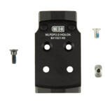 C&H Precision, Optic Mounting Plate, Fits Walther PDP 2.0, Holosun 407K/507K & C&H EDC/EDC Enclosed, Anodized Finish, Black