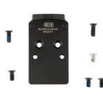 C&H Precision, Optic Mounting Plate, Fits Walther PDP 2.0, Trijicon RMR/SRO/RCR, Holosun 407C/507C/507Comp/508T & C&H EDC-XL/Comp, Anodized Finish, Black