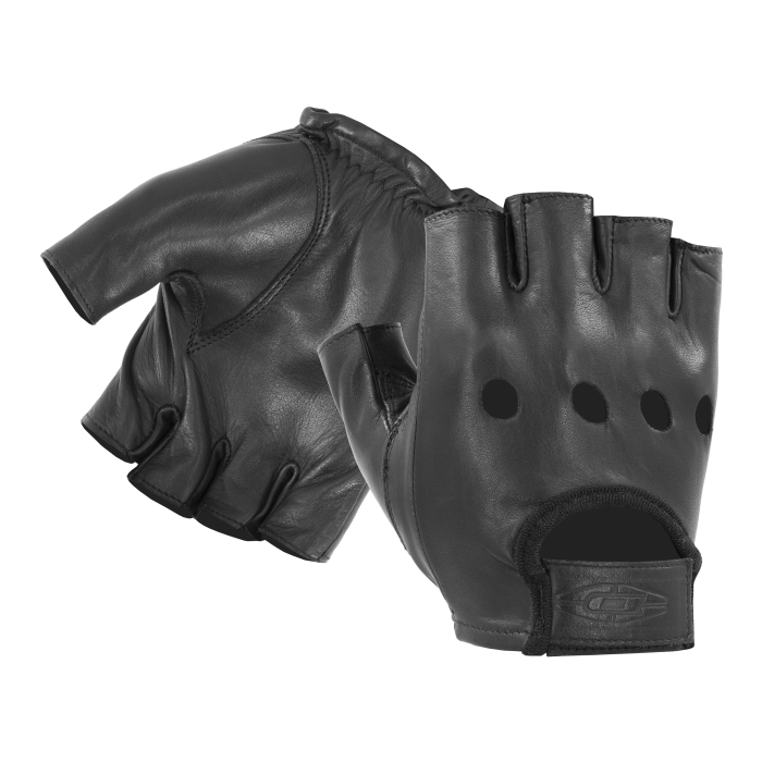 Half-Finger Leather Driving Gloves