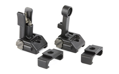 Griffin Armament, M2 Sights, Front/Rear Folding Sights, Fits Picatinny Rails, Matte Finish, Includes 12 O'Clock Bases
