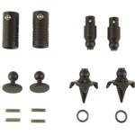 KNS Precision, Inc., Snapfoot, Quick Change Modular Bipod Kit, Fits Harris Bipods, Matte Finish, Black