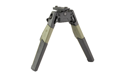 MDT, ORYX Bipod, Height Adjustable, Adjustable Tilt (Cant) Tension Lever, MLOK Attachment Interface, High Strength Polymer Construction, Matte Finish, Black and Olive Drab Green