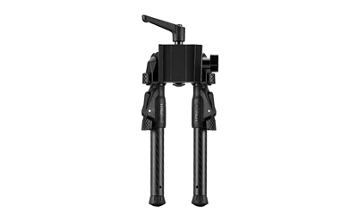 MDT, GRND-POD Bipod, Height Adjustable, Four Locking Positions (0, 50, 80, and 180 Degrees), M-LOK Attachment Interface, Aluminum Core, Carbon Fiber Legs, Matte Finish, Black