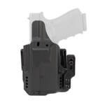 Mission First Tactical, Pro Holster, Inside Waistband Holster, Ambidexrous, Fits Glock 19 with Streamlight TLR 7, Kydex, Includes 1.5" Belt Attachment, Black