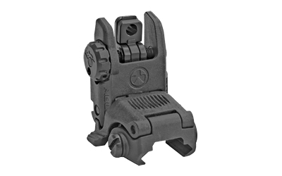 Magpul Industries, MBUS Back-Up Rear Sight Gen 2, Fits Picatinny Rails, Flip Up, Black