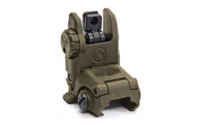 Magpul Industries, MBUS Back-Up Rear Sight Gen 2, Fits Picatinny Rails, Flip Up, Olive Drab Green