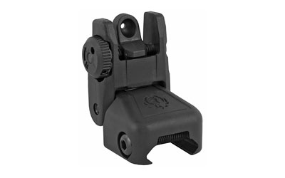 Ruger, Rapid Deploy Rear Sight, Back up Sight, Fits Picatinny, Black Polymer