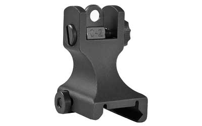 Samson Manufacturing Corp., Fixed Rear Sight, Fits Picatinny, Black, Standard Dual Aperture, 6061 Aluminum, Mil-Spec Hardcoat Anodized for Durability