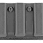 Safariland, Model 775 Slimline Open Top Triple Magazine Pouch, For 2.25" Duty Belts, Fits Glock 17, Belt Loop, Hardshell STX, STX Tactical Black Finish