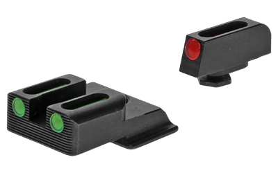 TRUGLO, Brite Site Fiber Optic Red Front 3 Dot Sight, Green Rear Sight, Fits S&W Shield 380EZ