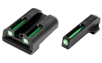 TRUGLO, Brite-Site Tritium/Fiber Optic Sight, Fits Sig #8 Front / #8 Rear, Green