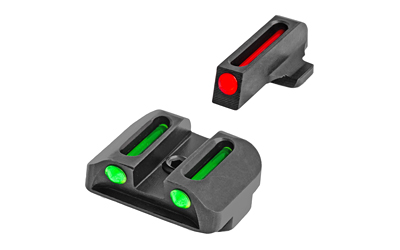 TRUGLO, Brite Site Fiber Optic Red Front 3 Dot Sight, Green Rear Sight, Fits Springfield Armory XD