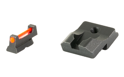 TRUGLO, Fiber Optic Pro, Sight Set, For CZ 75, Black Rear Sight and Red Front