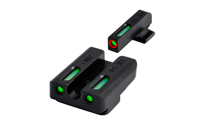 TRUGLO, TFX Pro, Sight Set, Fits FN FNX 40, Tritium/Fiber-Optic, Day/Night Sight, 24/7 Brightness, Orange Ring on Front Sight