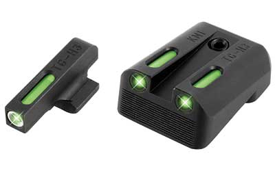 TRUGLO, Brite-Site TFX, Sight, Fits Kimber 1911 models with Fixed Rear Sights (Excluding Micro Series), Tritium/Fiber-Optic, Day/Night Sight, 24/7 Brightness