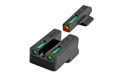 TRUGLO, TFX Pro, Sight, Fits 3" Officer and 4.25" Commander 1911 with Novak Cut , Tritium/Fiber-Optic, Day/Night Sight, Orange FS Ring