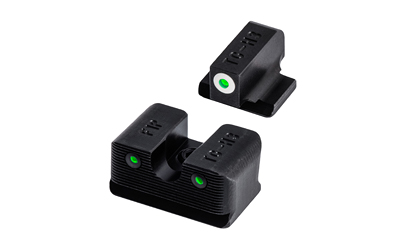 TRUGLO, Tritium Pro, Sight Set, Fits FNX 40, Green Tritium, White Ring on Front Sight