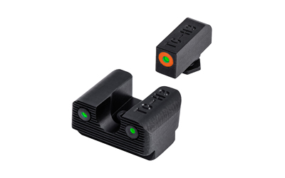 TRUGLO, Tritium Pro, Sight Set, Fits Glock 42/43/43X, Green Tritium, Orange Ring on Front Sight