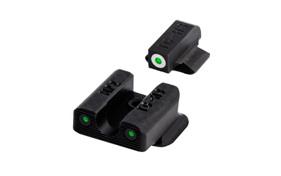 TRUGLO, Tritium Pro, Sight Set, For S&W Bodyguard, Green Tritium, White Ring on Front Sight