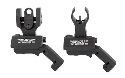 TROY Industries, 45 Degree Battle Sight, Fits Picatinny, Black, HK Front Sight and Round Rear