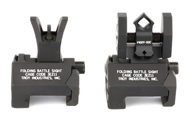 TROY Industries, BattleSight Micro, Front and Rear Sight, Di-Optic Aperture, Picatinny, Black Finish