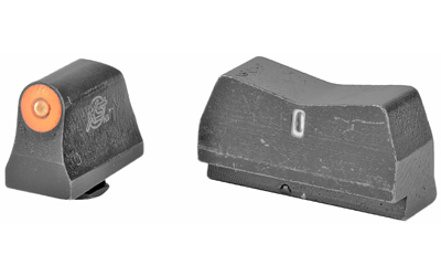 XS Sights, DXT2 Big Dot, Tritium Night Sights, Suppressor Height, Orange Front and Black Rear, Fits Glock 17/19/22/23/24/26/27/31/32/33/34/35/36/45, Taurus G3c/GX4/New Production G3, Walther PDP