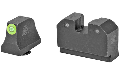XS Sights, R3D, Tritium Night Sights, Suppressor Height, Green Front and Black Rear, Fits Glock 17,19,22,23,24,26,27,31,32,33,34,35,36,38