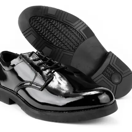 Zapatos Oxford de Charol con Acabado Brillante